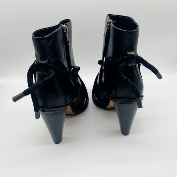 IRO Wikson Leather Black Pointed Toe Boots Ankle Size 41 US 10 - Picture 3 of 9